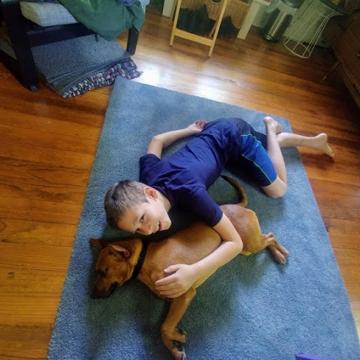 Sam Boren’s family adopted puppy Obee for a happy distraction during the pandemic. Image courtesy of Molly Boren.